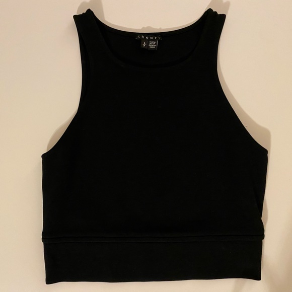 Theory Tops - Theory Black Cropped Top
